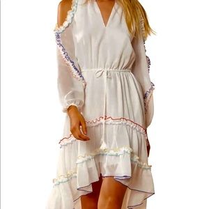 Red Carter Lucy Cold Shoulder Dress